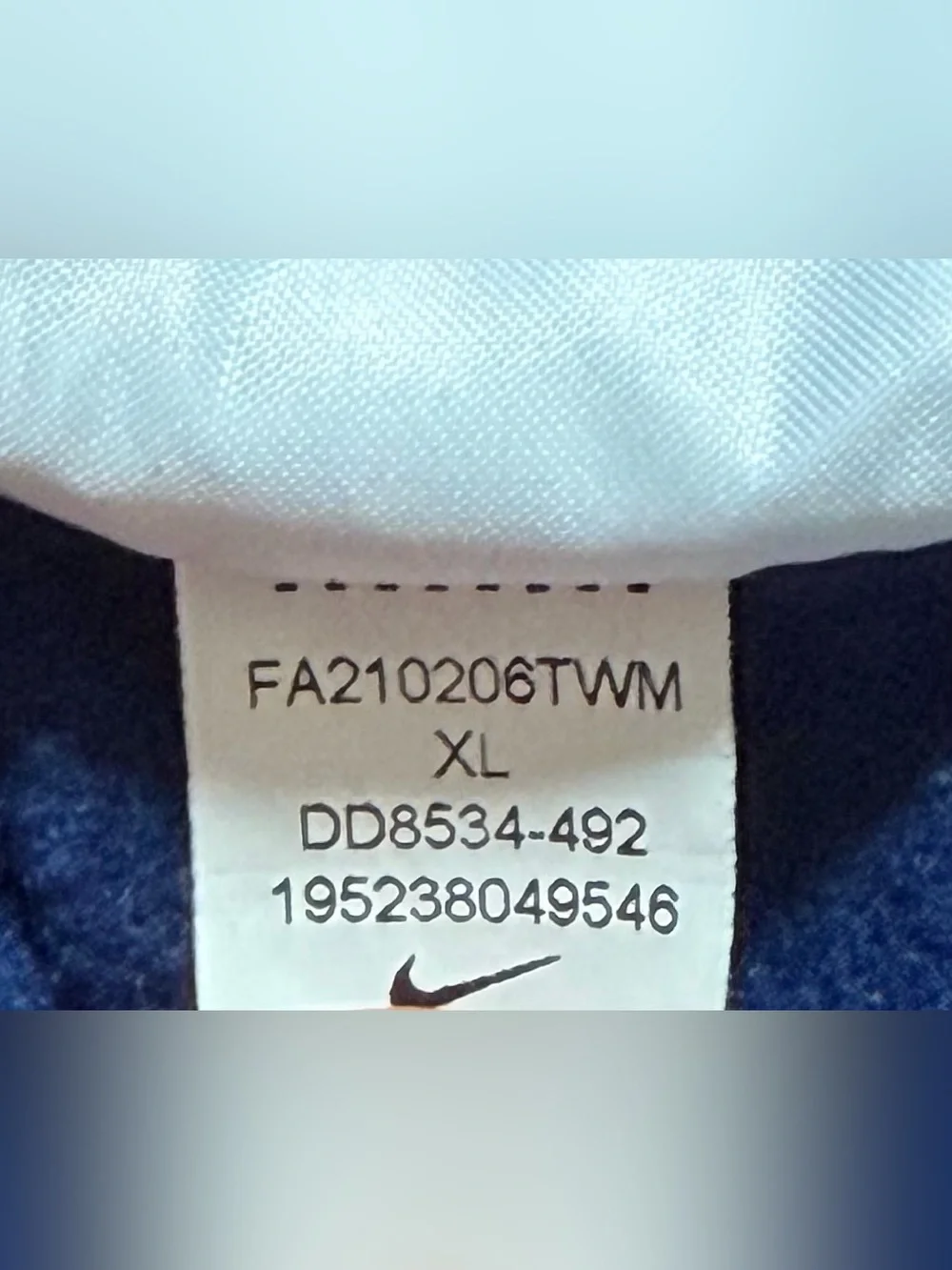Nike Boys Size XL Full Zip Hoodie Blue Sweatshirt Therma Fit
